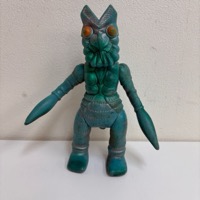 マルサン 円谷プロ 1966年 バルタン星人 ソフビ フィギュア 人形 怪獣 当時物 全長約22cm